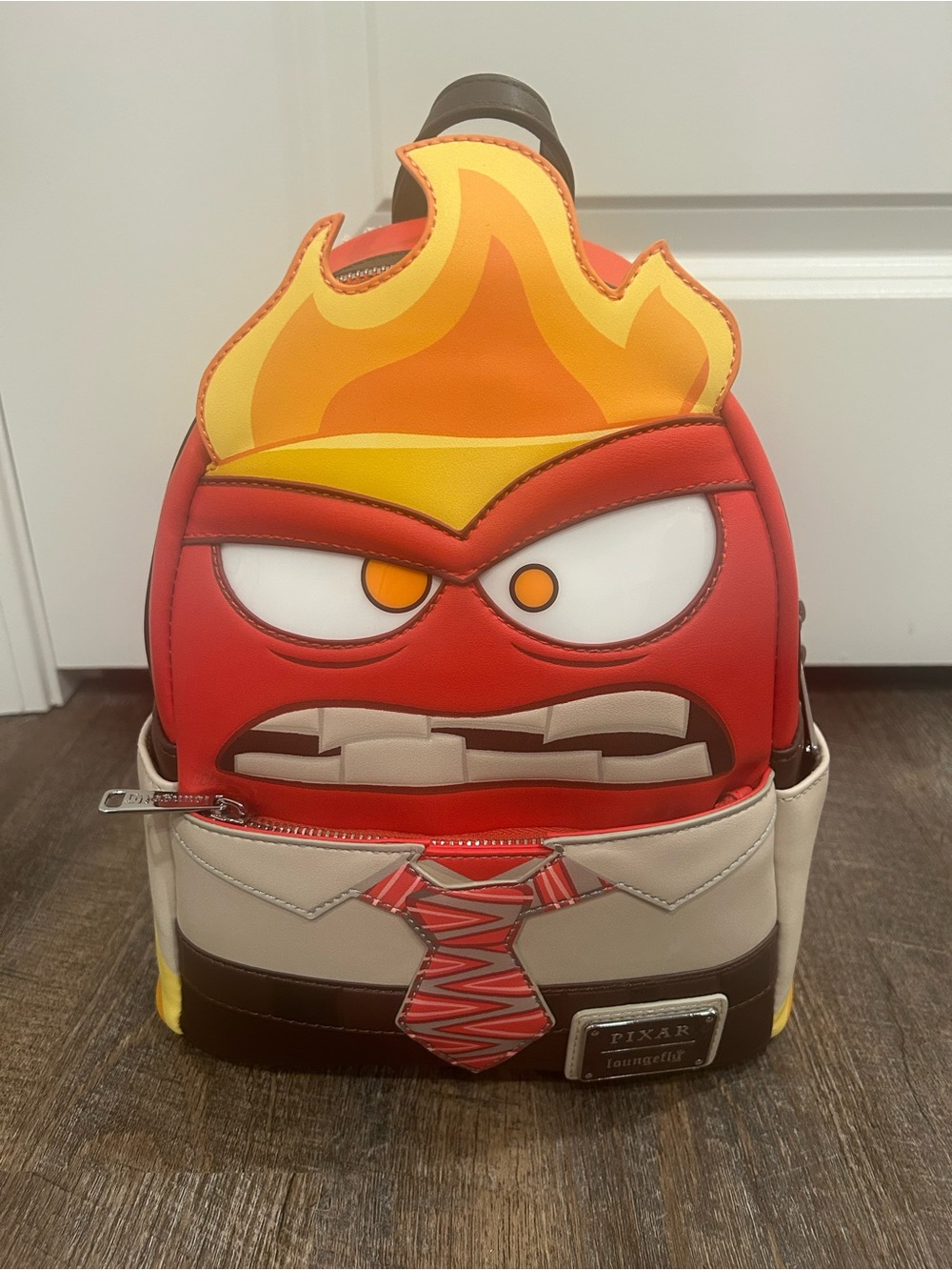 Loungefly Inside Out Exclusive Anger Cosplay Light Up Glow Mini Backpack NWT - Picture 1 of 8